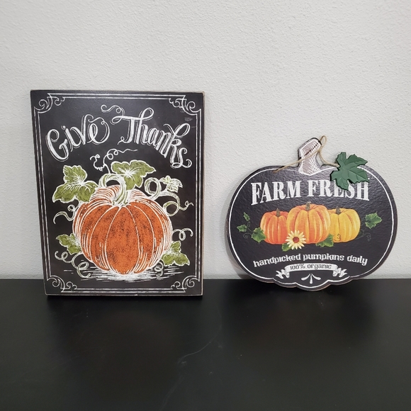 Fall Pumpkin Thanksgiving Decor Signs - Picture 3 of 11